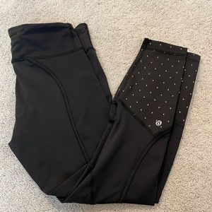 lululemon black leggings size 8 VGUC